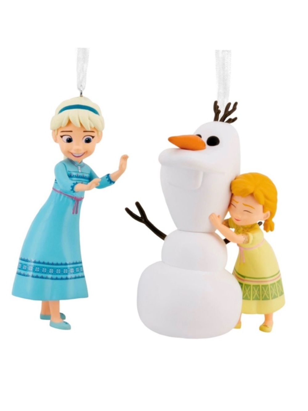 Hallmark Disney’s Frozen “Elsa, Anna and Olaf” 2 pc. Christmas Ornament Set- NWT